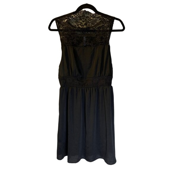 Free People Dresses & Skirts - Free People Y2K Whimsigoth Slip Dress Women's Size M Black Lace Evening Mini